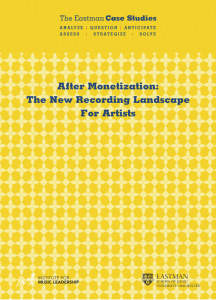 After Monetization: The New Recording Landscape for Artists