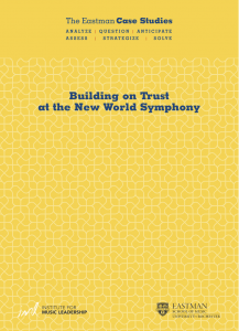 Building on Trust at the New World Symphony