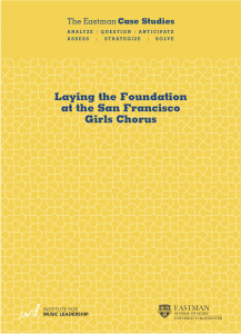 Laying the Foundation at the San Francisco Girls Chorus
