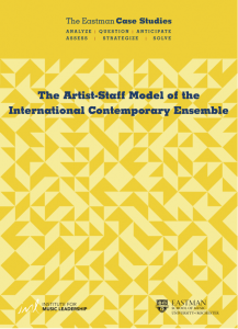 The Artist-Staff Model of the International Contemporary Ensemble