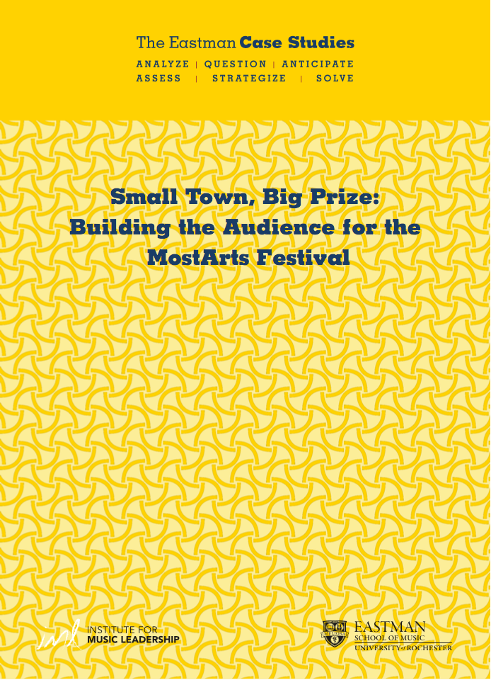 Small Town, Big Prize: Building the Audience for the MostArts Festival