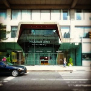 My first time gazing upon the Juilliard School as a Graduate student