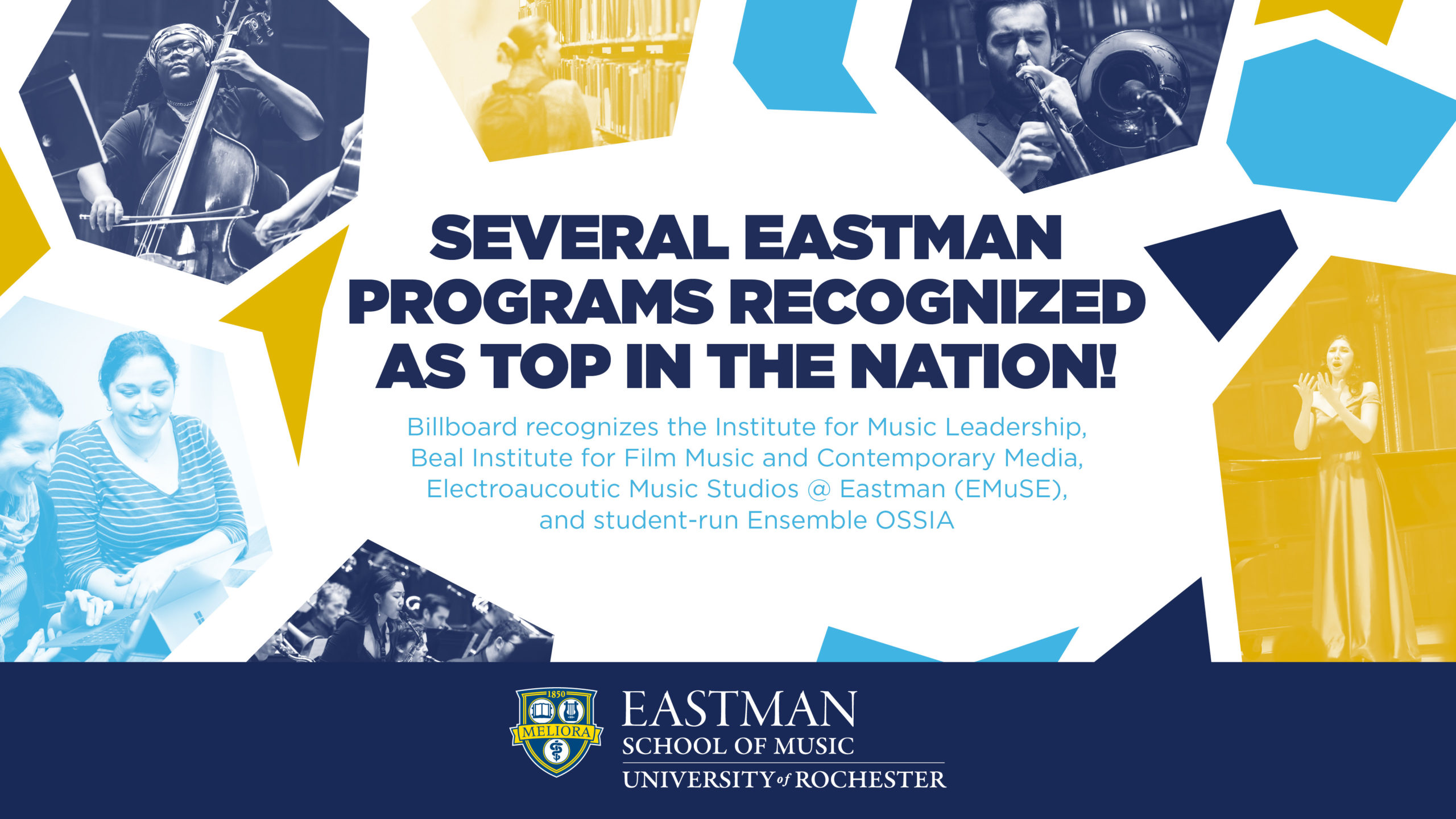 Several Eastman Programs recognized as top in the Nation!