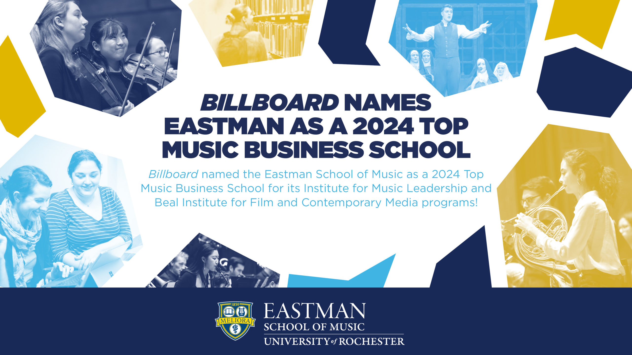 Billboard Names Eastman as a 2024 Top Music Business School