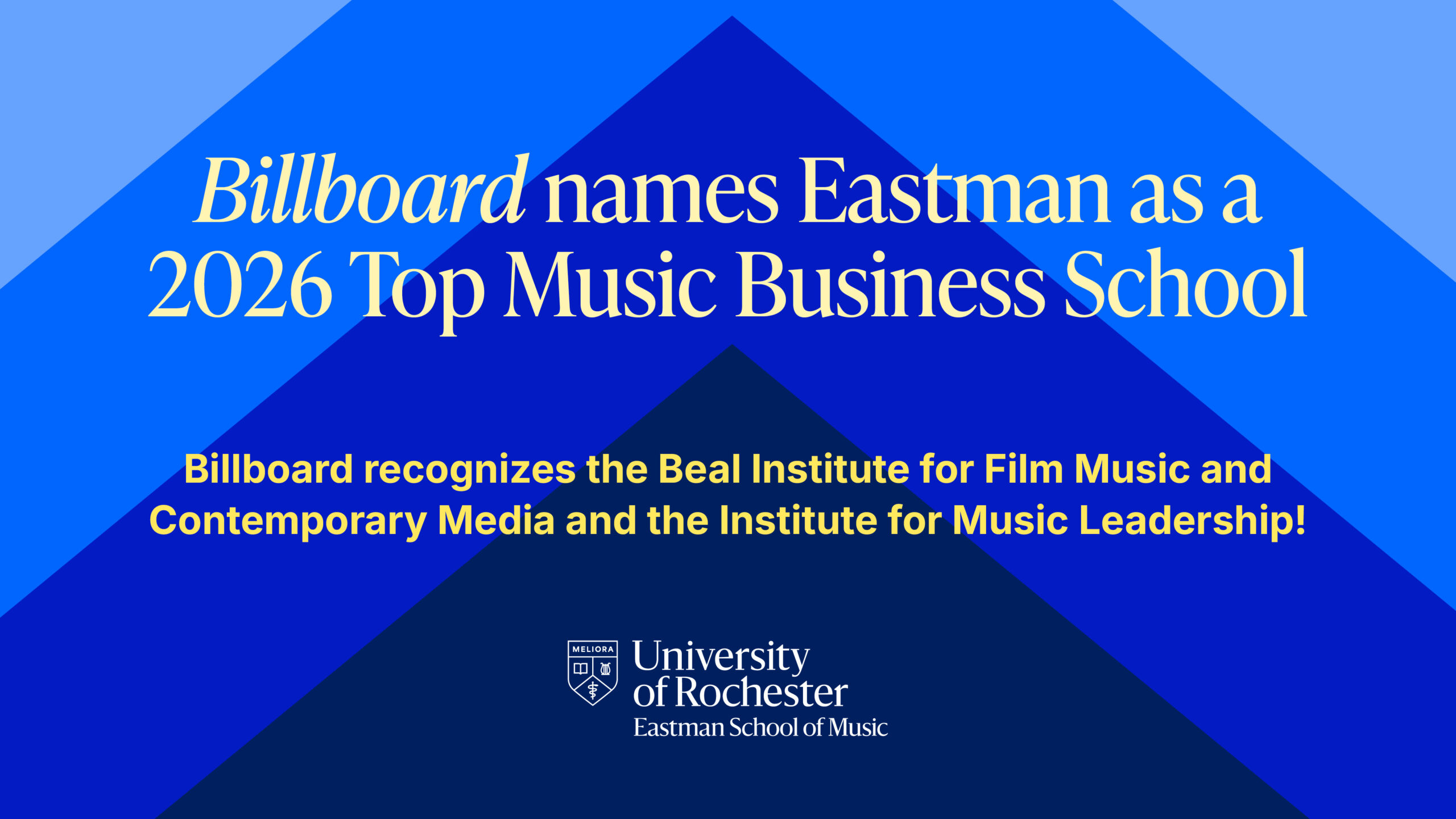 Eastman Named a Top Music Business School Worldwide